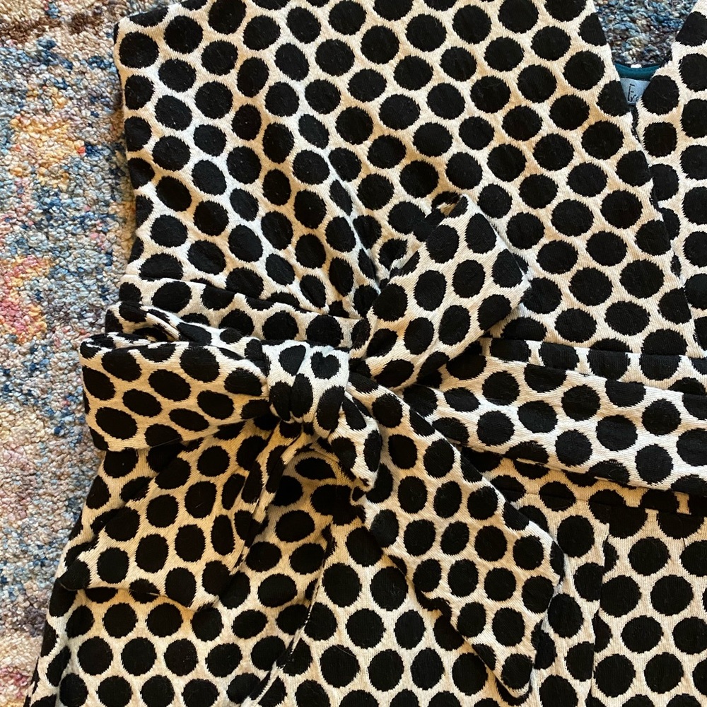 Eva Franco Black and White Polka Dot Jumpsuit Anthropologie XL - Picture 7 of 13